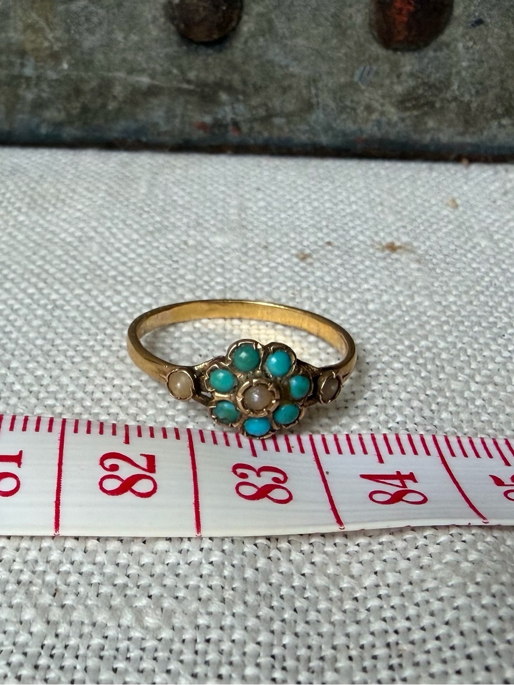 Antique 14k Floral Ring - Picture 5 of 8